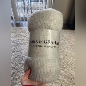 Mark & Graham Light Grey Blanket Rachel Zoe Curateur Box